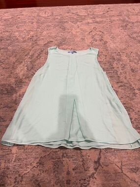 ANTONIO MELANI Mint Green Sleeveless Chiffon Blouse